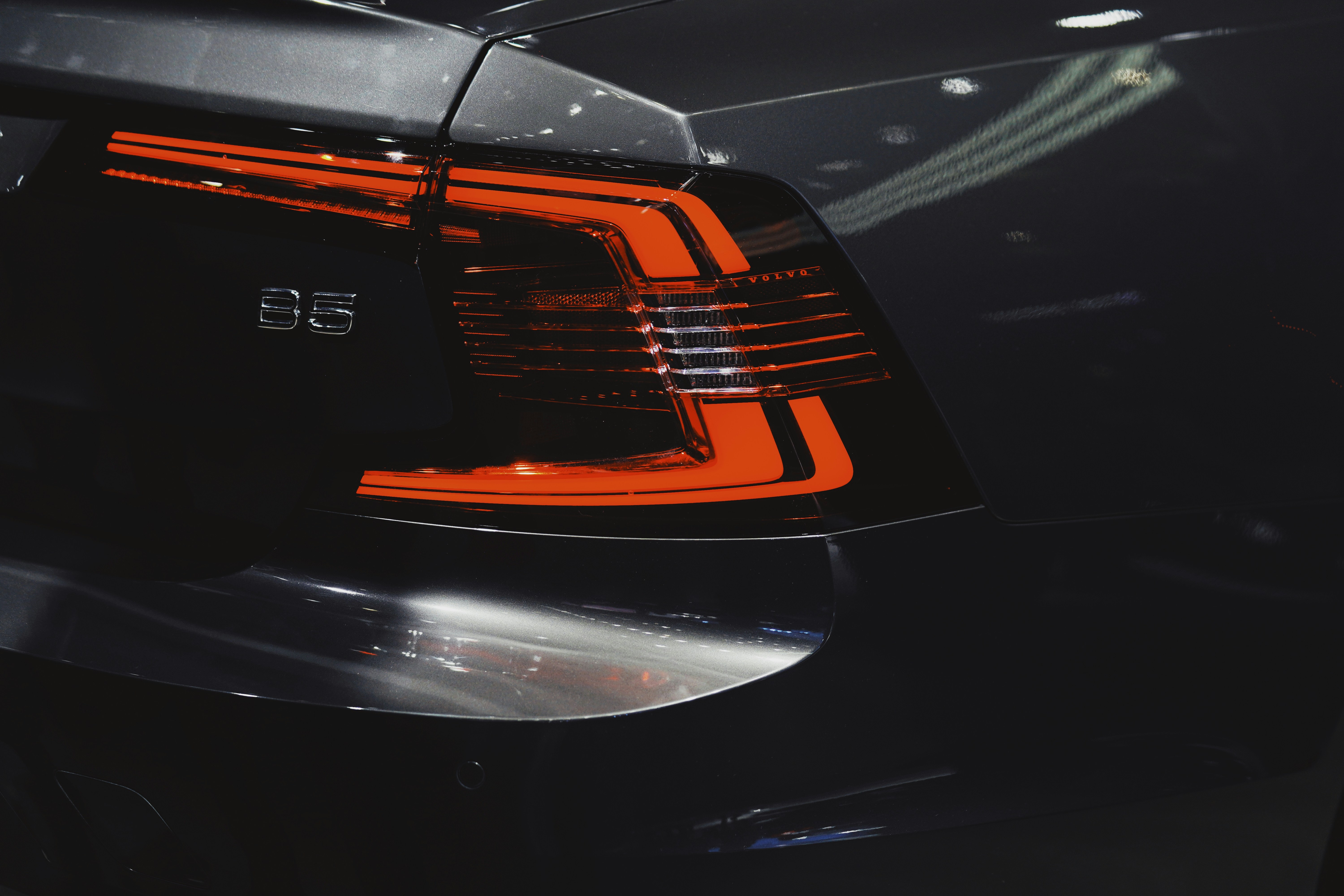 black bmw car on road during night time