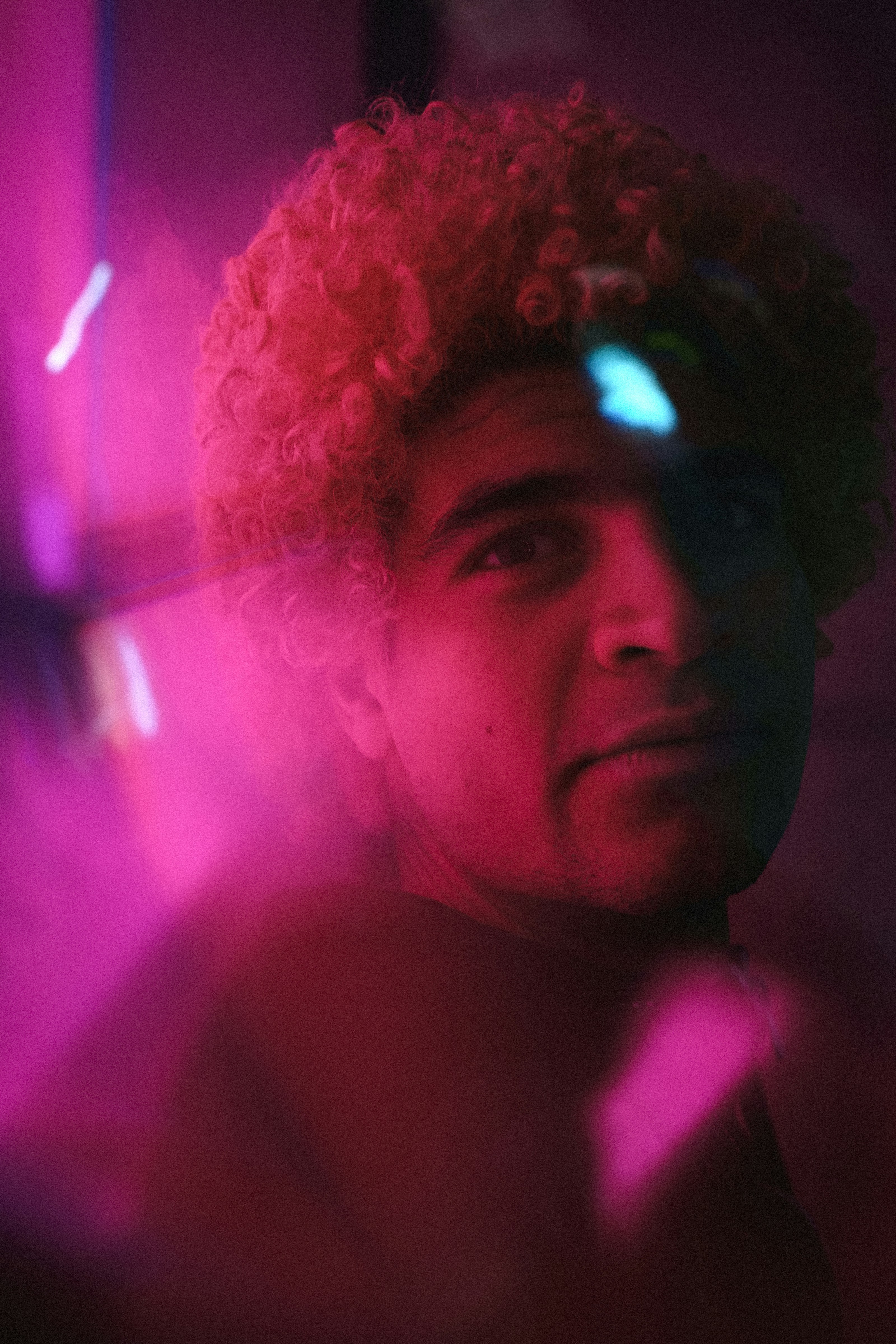 man in black shirt taking selfie