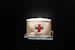 brown and red cross print box