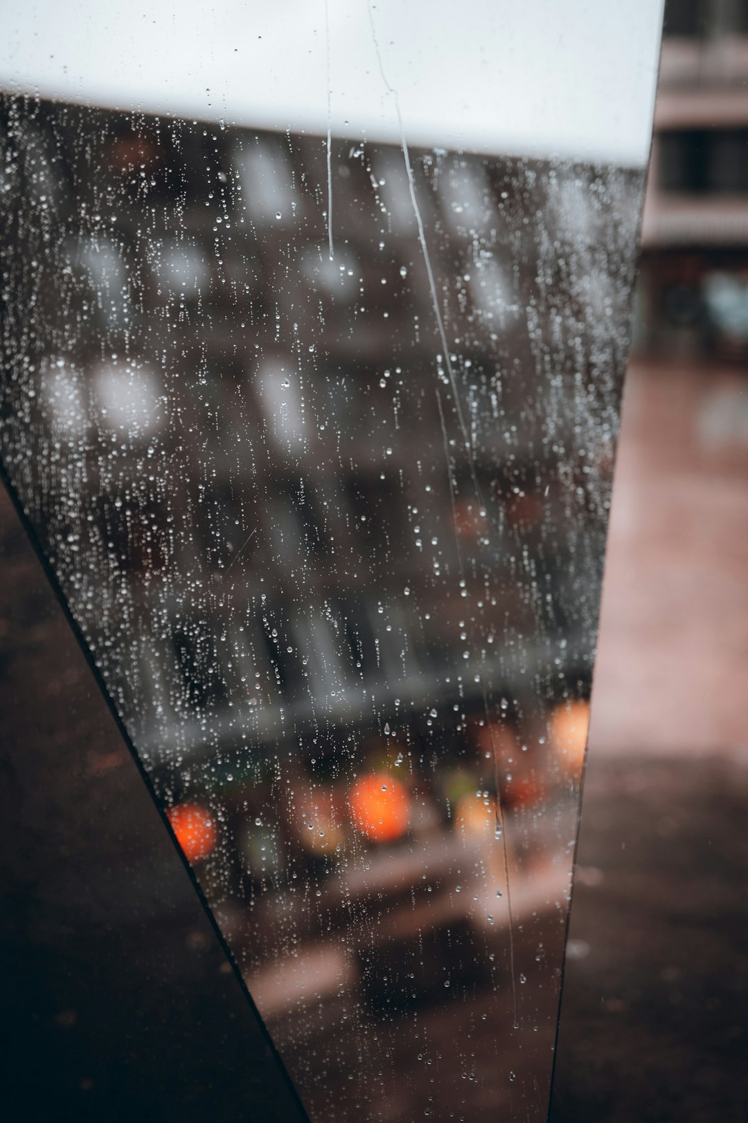 clear glass window with water droplets