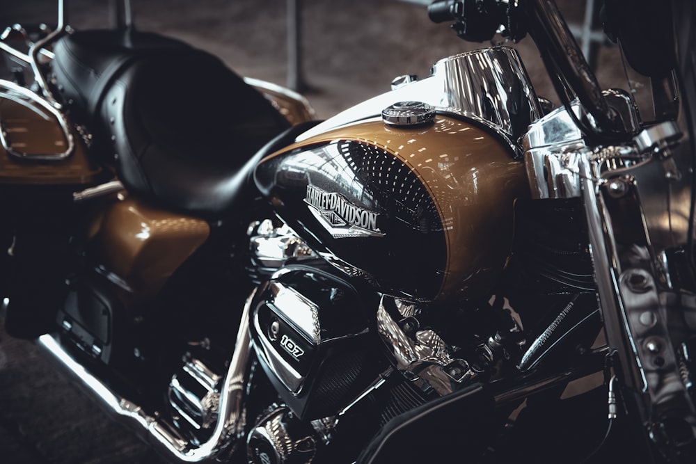 orange and black motorcycle during daytime