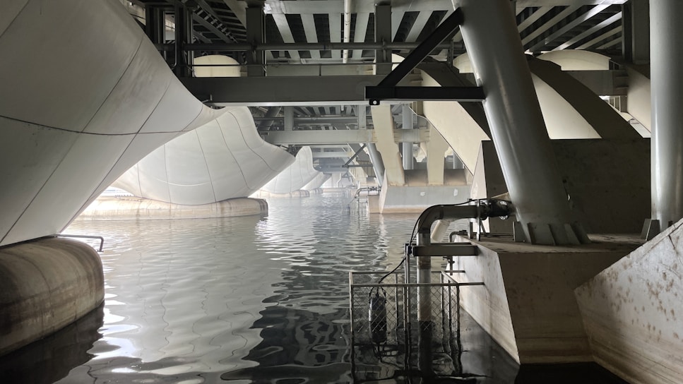 A stunning view of a modern engineering project.