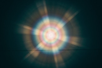 blue and white light in dark room