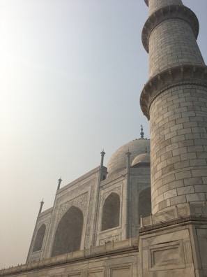 A close-up of the beautiful architecture in Mecca.
