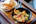 cooked food on black pan