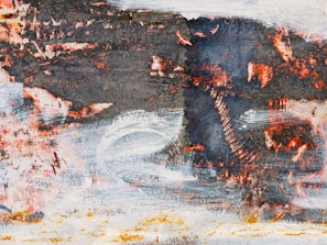 Acrylic painting showcasing textured brushstrokes in calming earth tones.