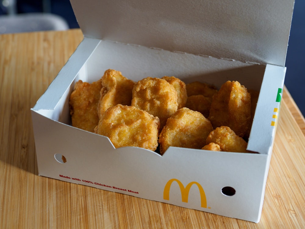 fried food in white box