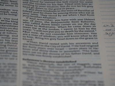 Close-up of annotated linguistic texts showing segmentations and notes.