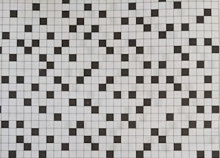 white and black checkered textile