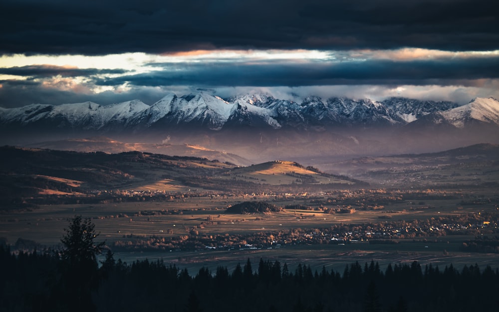 snow covered mountains during daytime