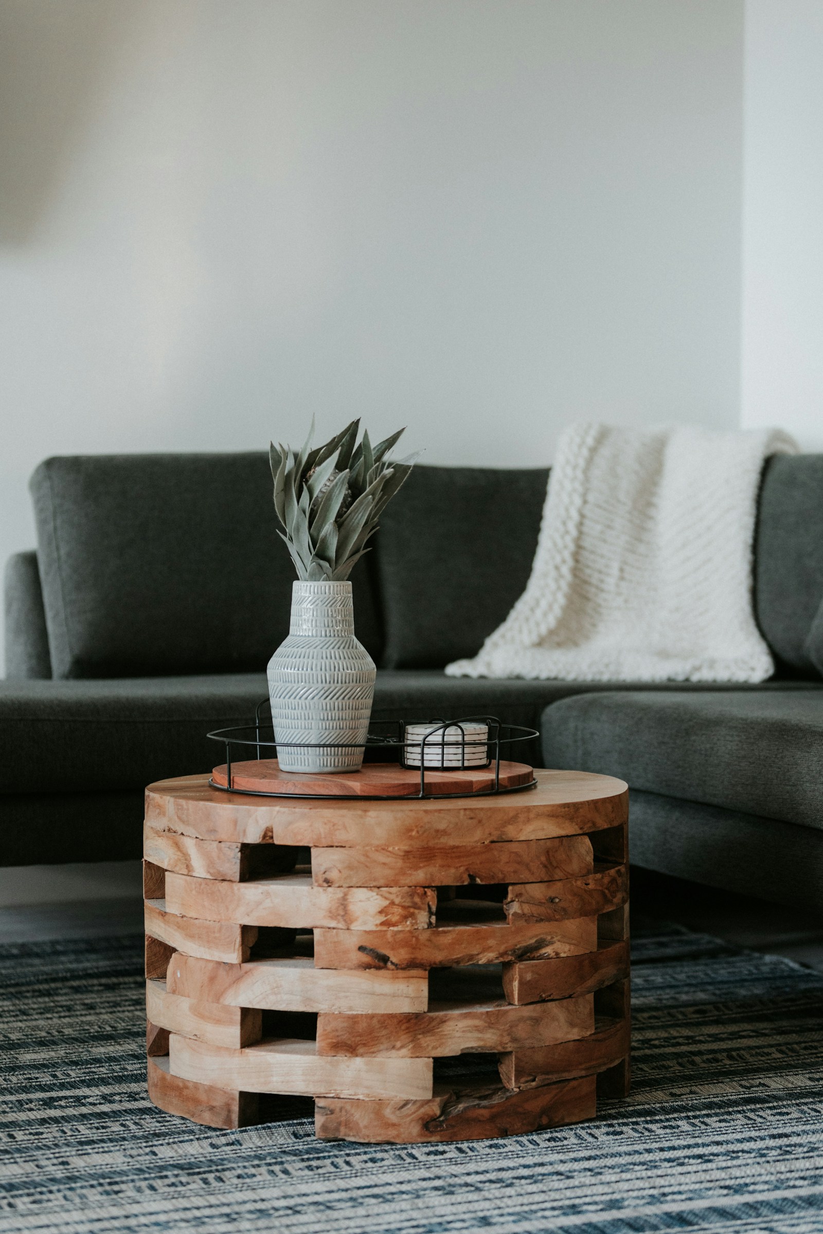 mesa de centro madera