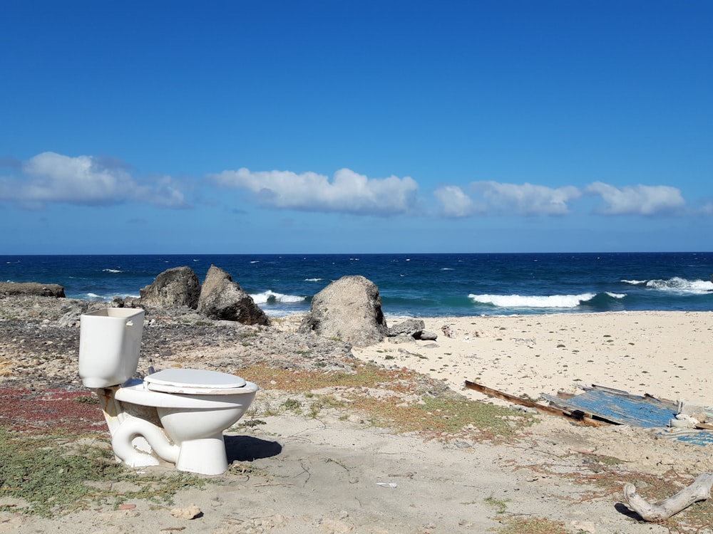 white and blue sea under blue sky during daytime