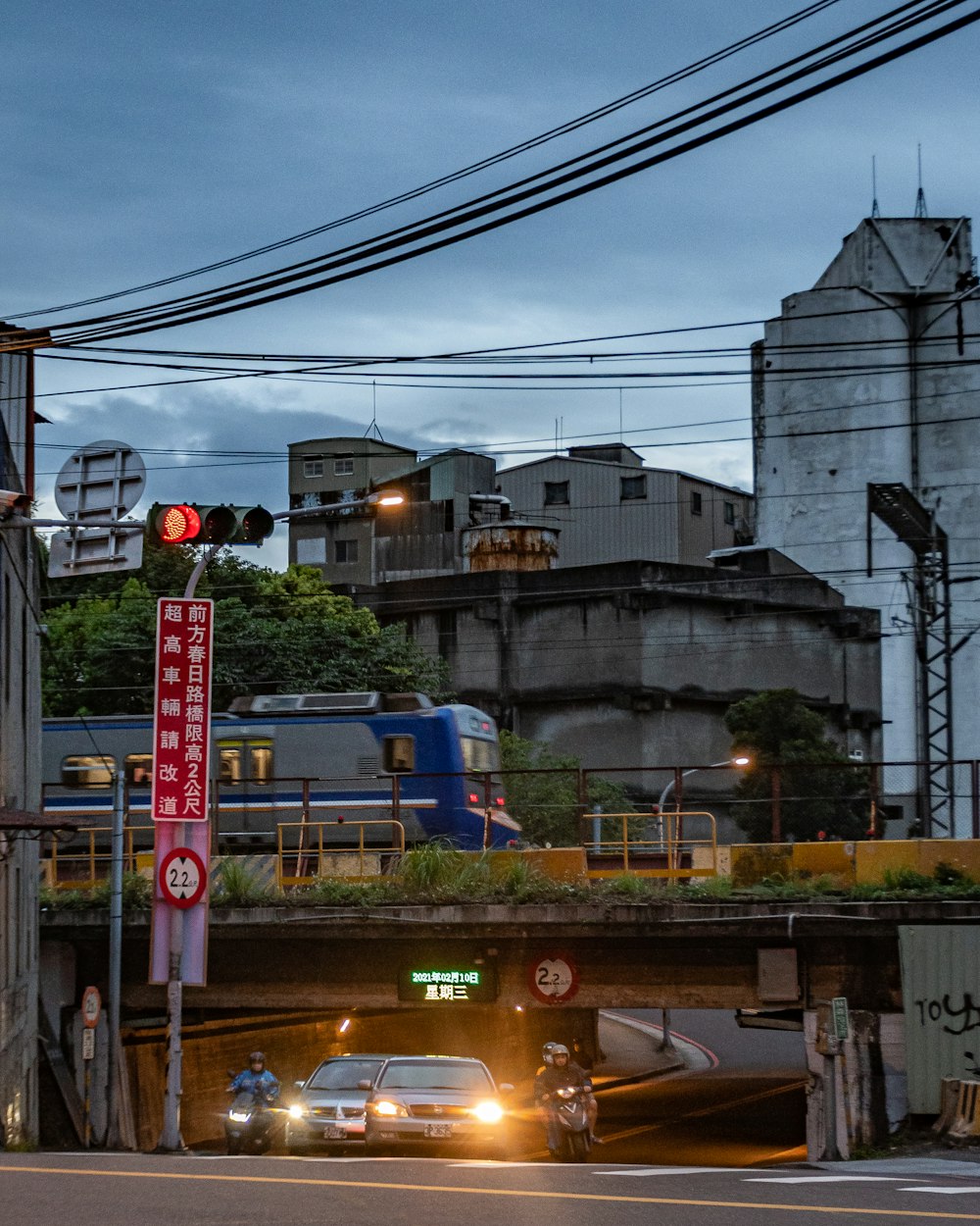 blue car on road during daytime