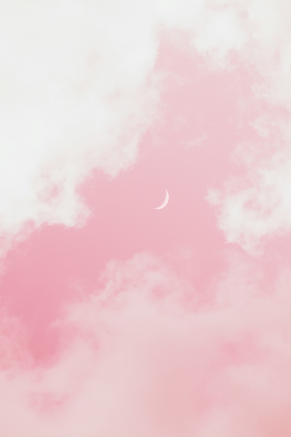 crescent moon in the sky