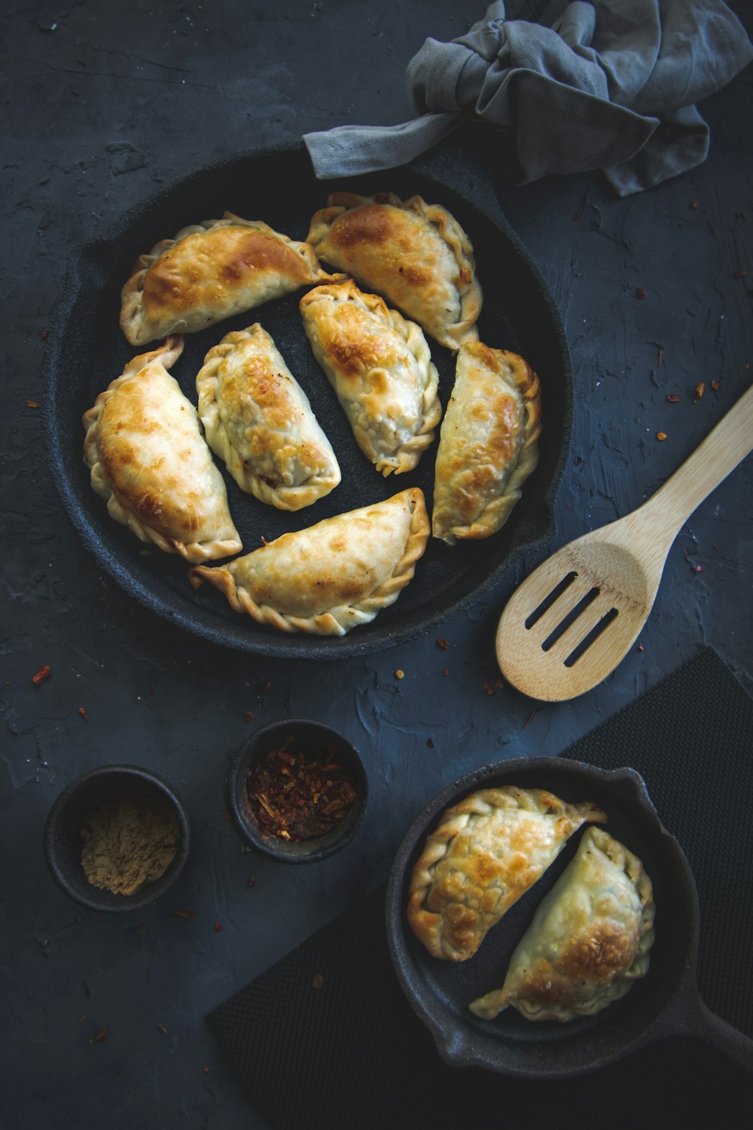 fried food on black pan