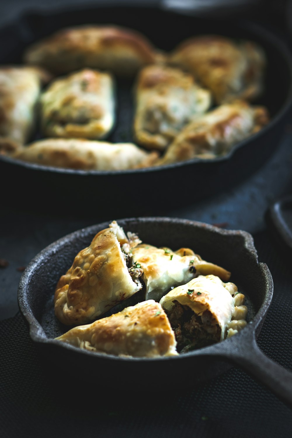 fried food on black pan