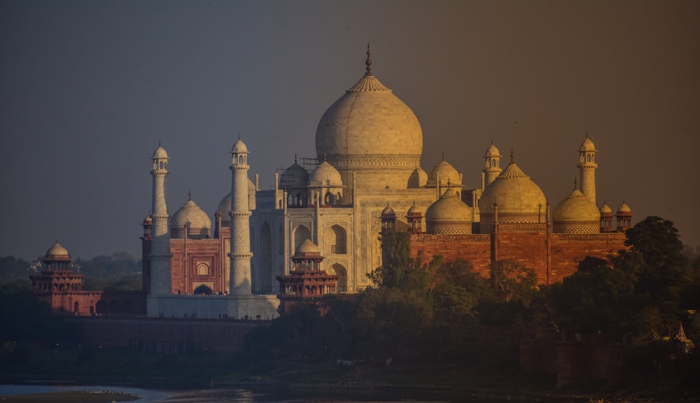 white and brown dome building