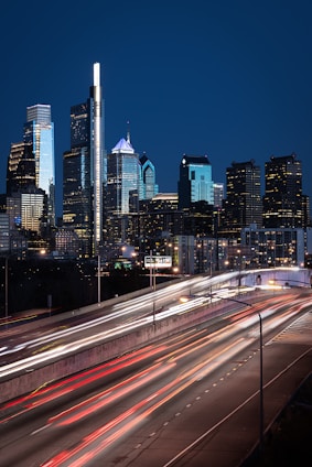 time lapse photography of city during night time