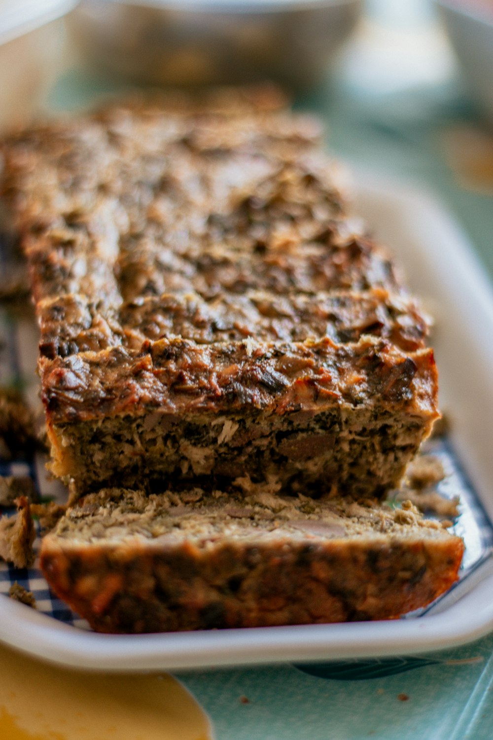 brown bread on white ceramic plate