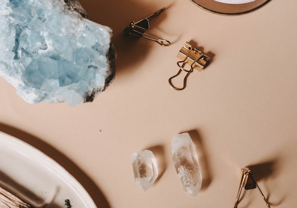 white ice on white table