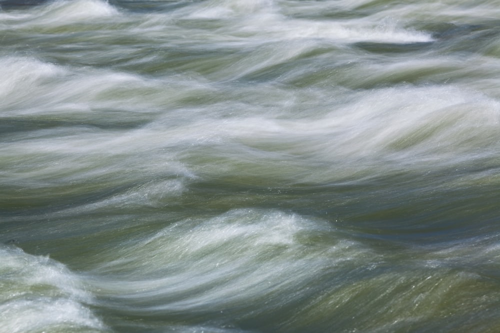 olas de agua en el cuerpo de agua