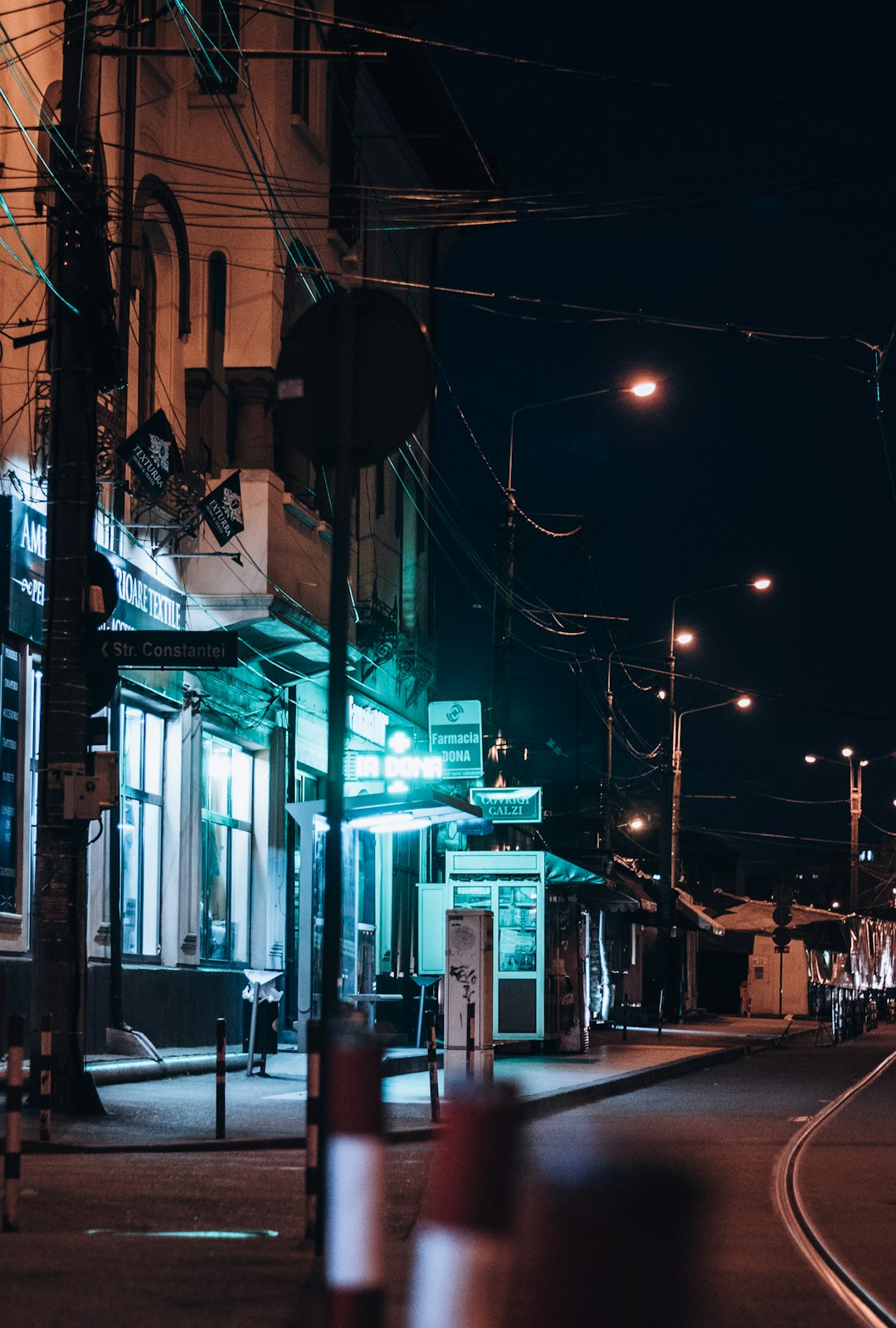 street light turned on during night time