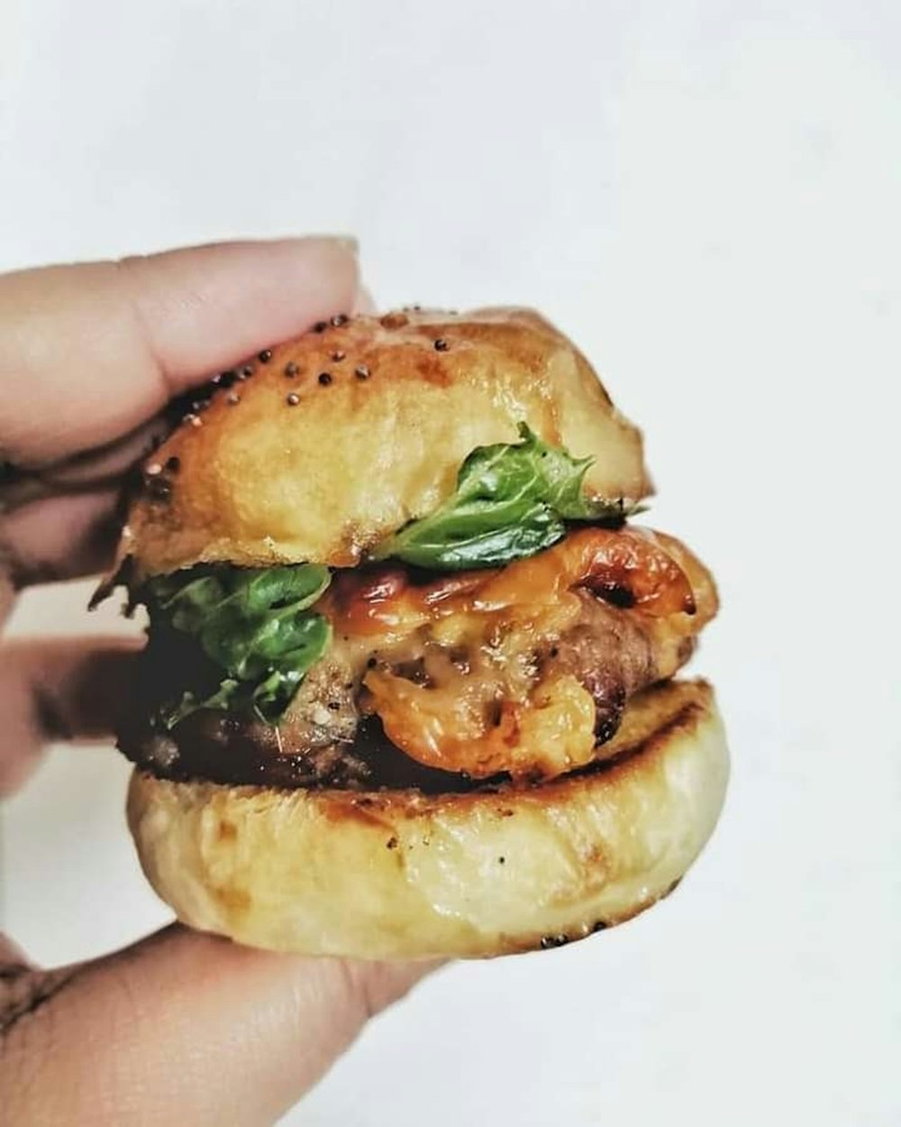 Hamburguesa con lechuga y tomate