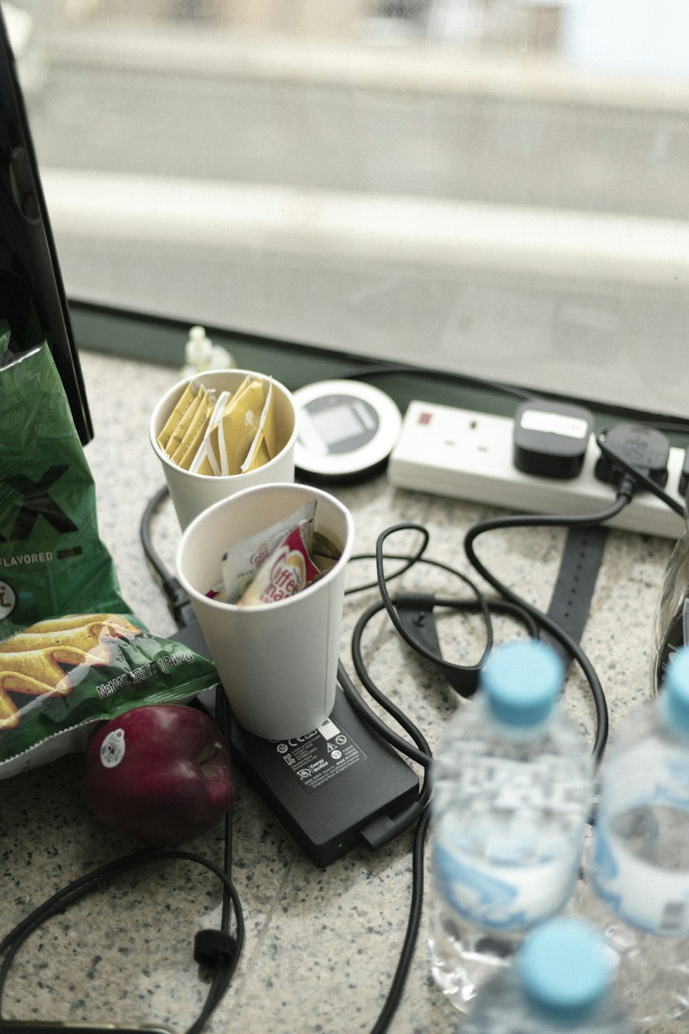 white ceramic mug on table