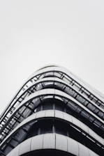 A completed building showcasing modern architecture.