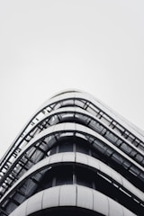 A completed building showcasing modern architecture.