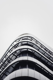 A modern commercial building with a sleek design.