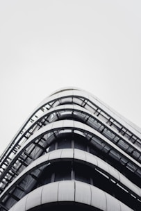 A completed building showcasing modern architecture.