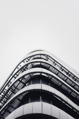 A modern architectural building with sleek lines.