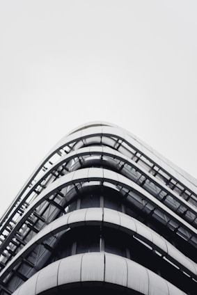 A modern commercial building with a sleek design.