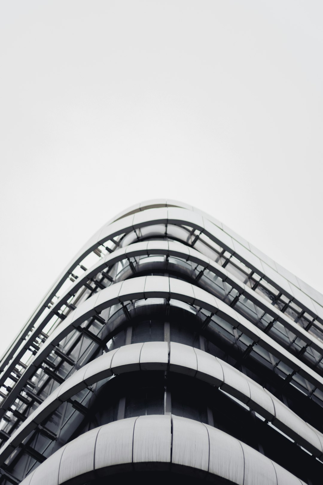 grayscale photo of concrete building