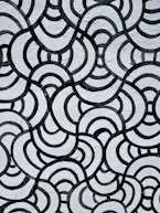 black and white chevron textile