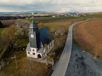A serene view of a historic church.