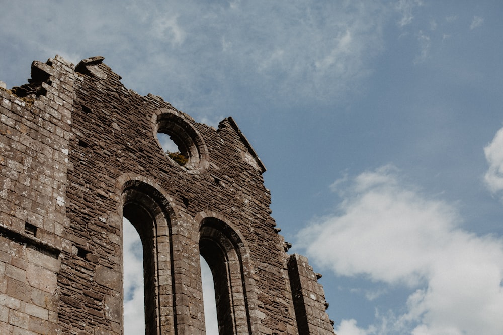 brown brick building under blue sky during daytime