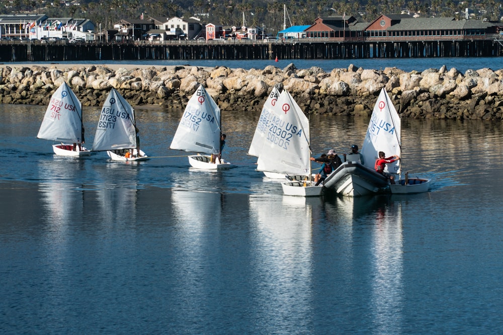 white sail boats on sea during daytime