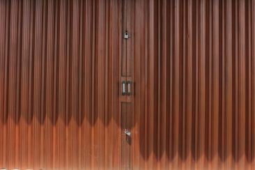 brown wooden door with white background