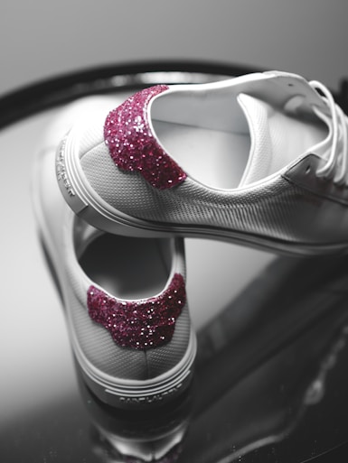 gray scale photo of a shoe