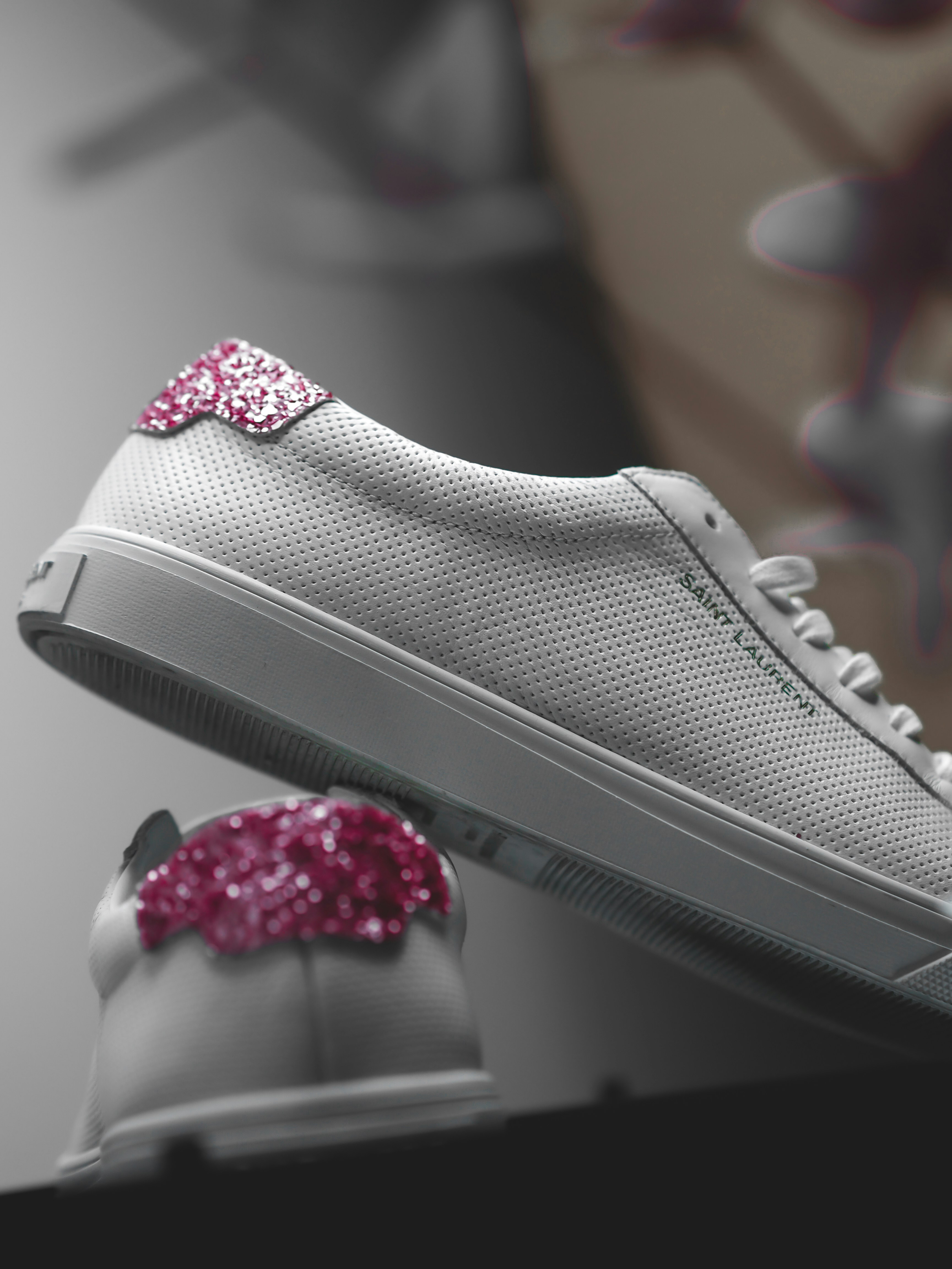 grey and white nike air force 1