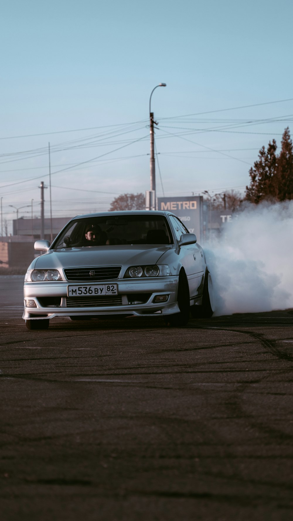 white bmw m 3 on road