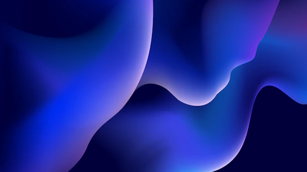 deep blue and purple flowing shapes