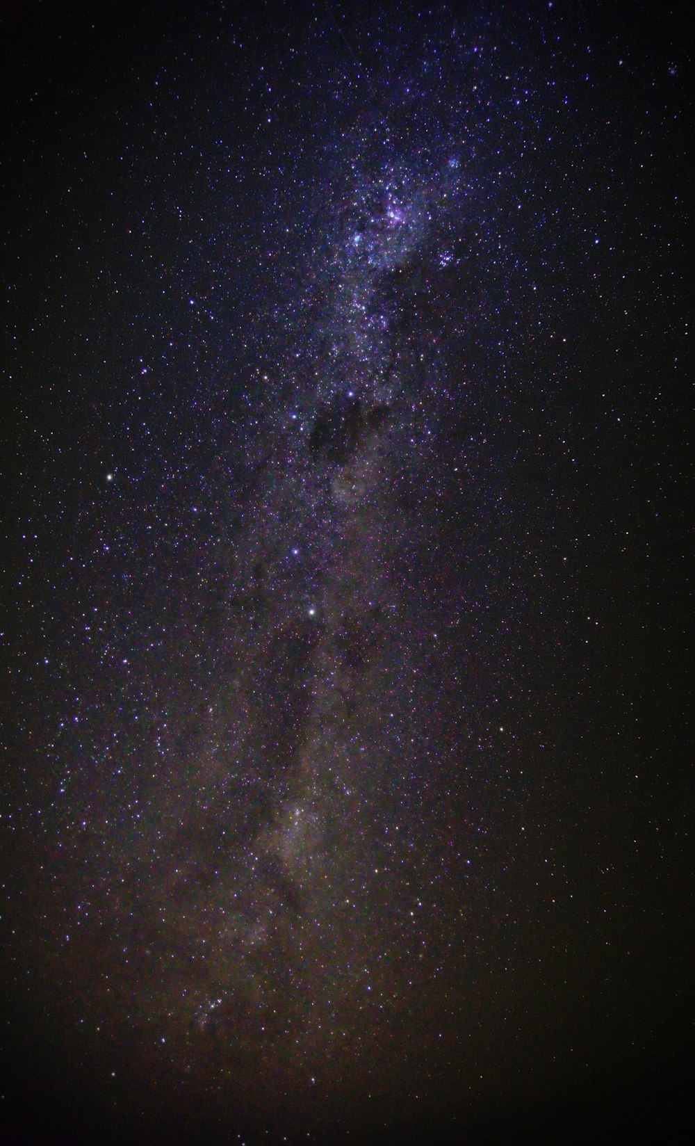 black and white starry night