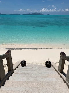 Cantagalline beach’s crystal-clear waters just steps away from the house’s private terrace.