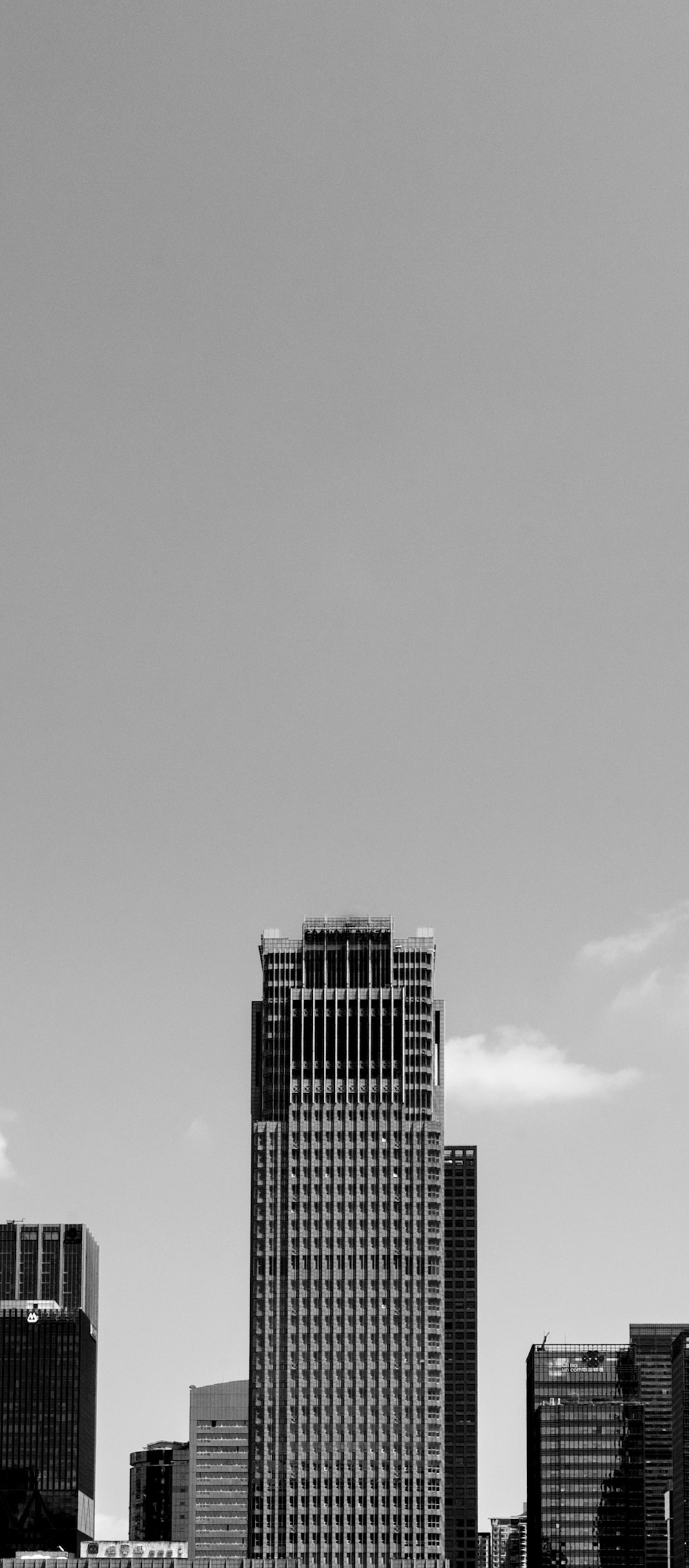 high rise building under gray sky