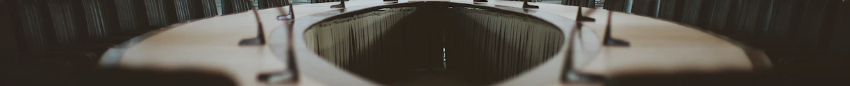 black and white round table