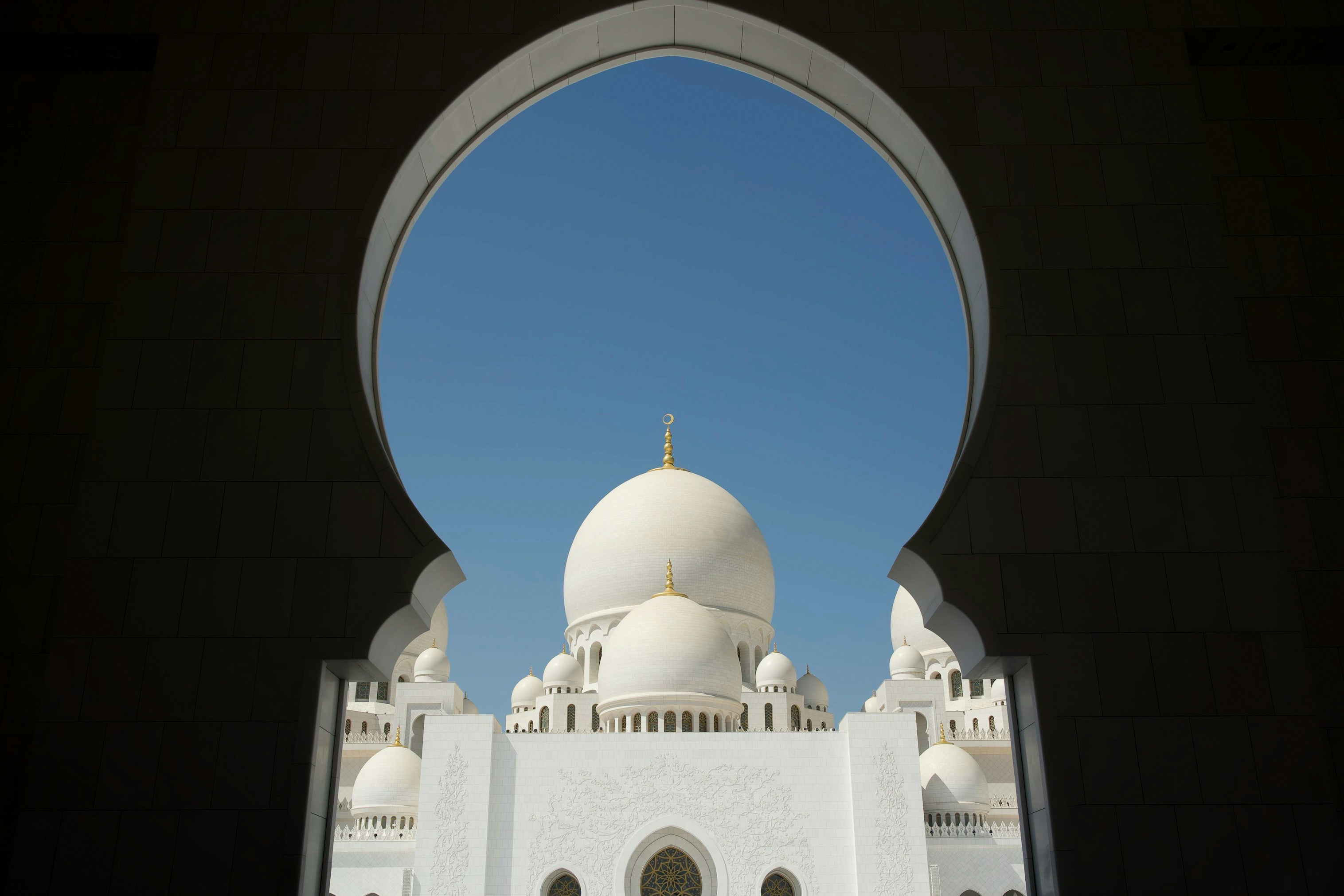 white and blue dome building