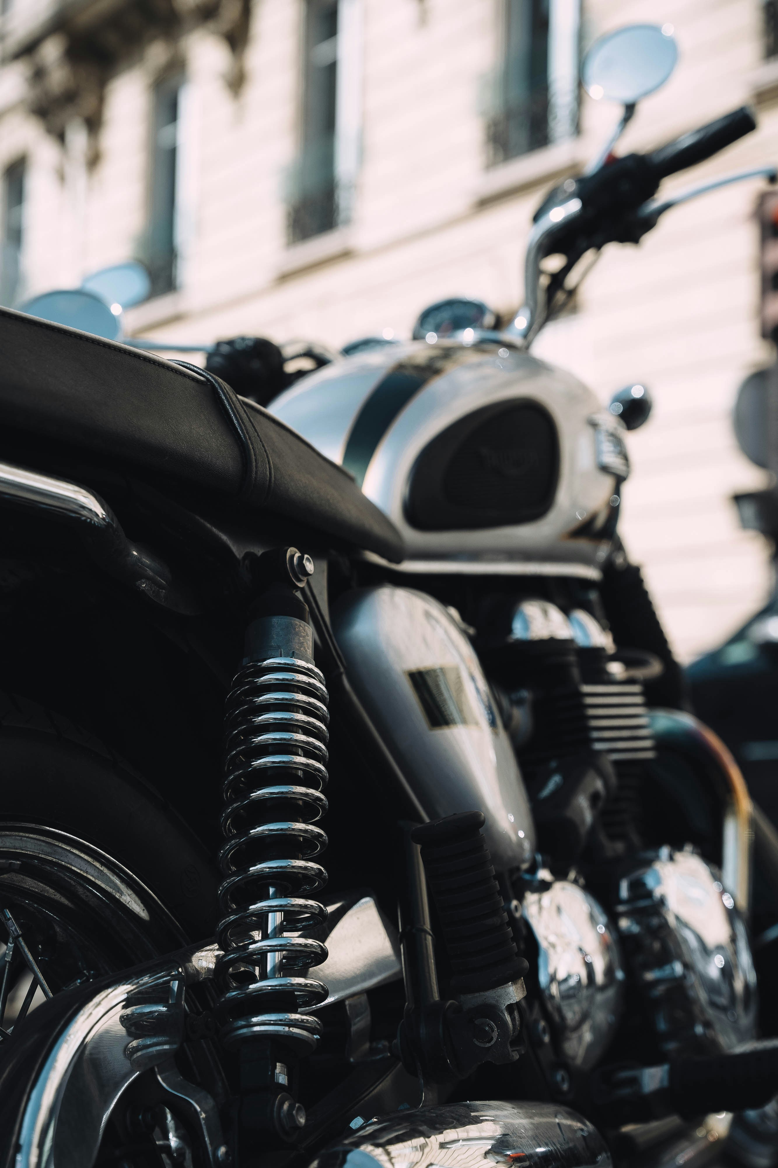 black and silver cruiser motorcycle